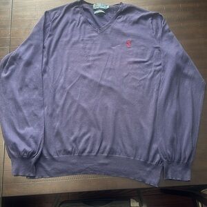 Polo RL Navy pima cotton sweater size XLT